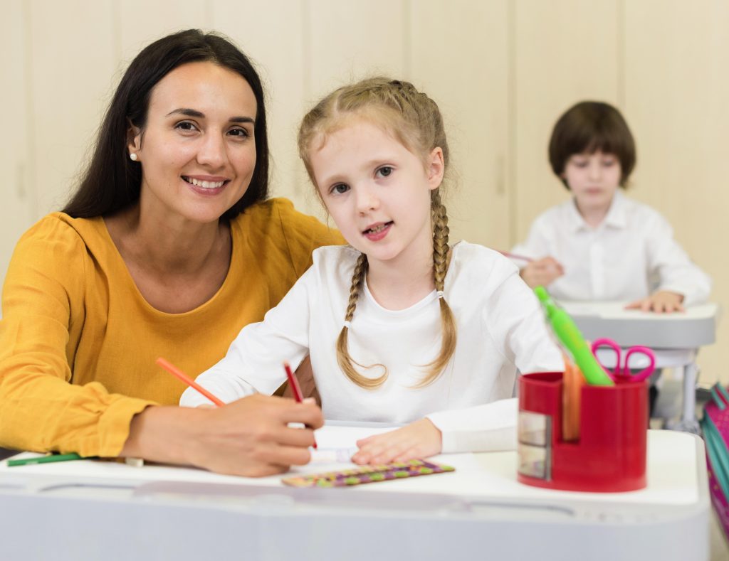woman sitting her student